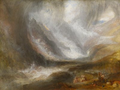 奥斯塔山谷：暴风雪、雪崩和雷暴，183637。 作者 约瑟夫·马洛德·威廉·特纳