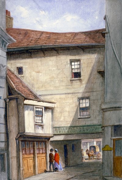 伦敦Addle Hill的贝尔酒馆，1868年 作者 JT威尔逊