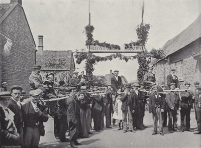 Corby Pole Fair，Chairing and Poleing Visitors 作者 J.本杰明·斯通