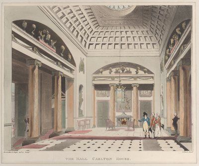 The Hall Carlton House Microcosm of London, plate 15, April 1, 1808. , April 1, 1808. 作者 J. 布拉克