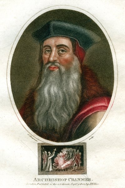 克兰默大主教，1816年。 作者 J. Chapman