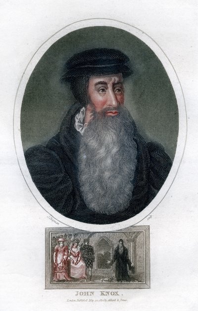 约翰·诺克斯（John Knox），苏格兰宗教改革家，1812年。 作者 J. Chapman