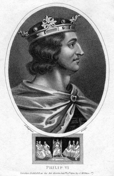 法国的菲利普六世（Philip VI），1801年。 作者 查普曼