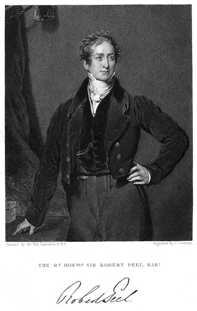 罗伯特·皮尔（Robert Peel），19世纪英国政治家 作者 J·科克伦