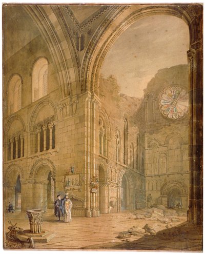 伦敦市史密斯菲尔德的圣巴塞洛缪大教堂，1806年 作者 J Coney