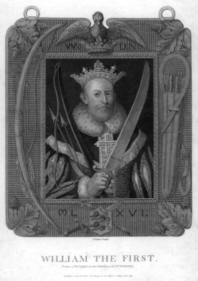 1793年，英格兰国王威廉一世。 作者 菲特勒