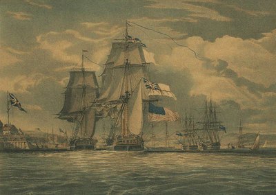 香农号俘获切萨皮克号，1813年6月1日，1813年 作者 JGC 谢特利