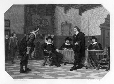 阿姆斯特丹市长和议员会议的观众，1653年c1870年 作者 YH Rennefeld