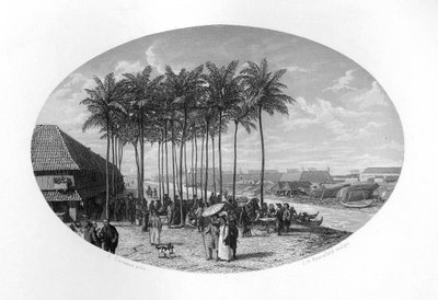 巴达维亚基金会，爪哇，荷属东印度群岛，1619年，c1870年。 作者 YH Rennefeld
