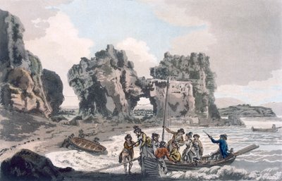 城堡岩的景色，酒吧。1793. 作者 J.哈塞尔