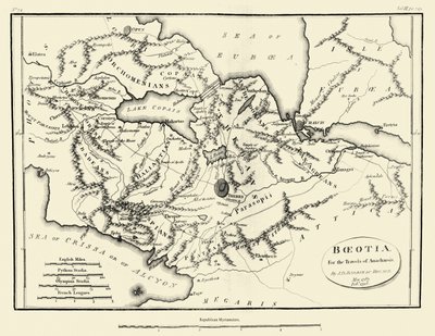 古代Boeotia地图 作者 杰西·巴塞勒米（JJBarthélemy）