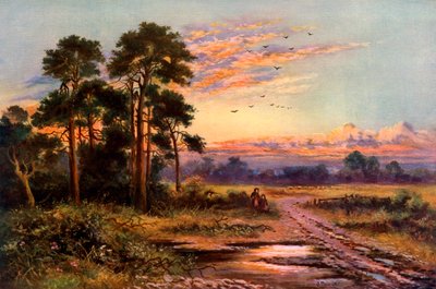 秋天的夕阳》，1911-1912。 作者 J莫里斯