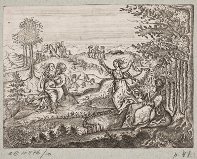 插图 til Adam Olearius，"Persianischer Rosenthal von einem Sinnreichen Poeten Schich Saadi[......]"，石勒苏益格，1660 年 作者 J穆勒