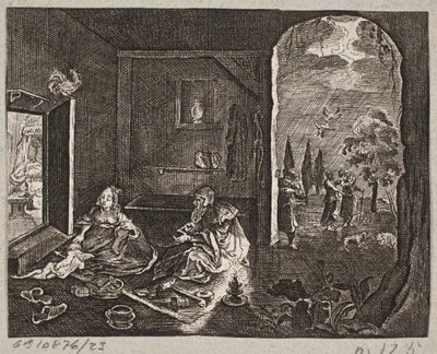 插图 til Adam Olearius，"Persianischer Rosenthal von einem Sinnreichen Poeten Schich Saadi[......]"，石勒苏益格，1660 年 作者 J穆勒