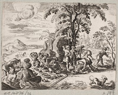 插图 til Adam Olearius，"Persianischer Rosenthal von einem Sinnreichen Poeten Schich Saadi[......]"，石勒苏益格，1660 年 作者 J穆勒