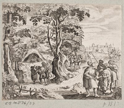 插图 til Adam Olearius，"Persianischer Rosenthal von einem Sinnreichen Poeten Schich Saadi[......]"，石勒苏益格，1660 年 作者 J穆勒