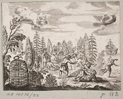 插图 til Adam Olearius，"Persianischer Rosenthal von einem Sinnreichen Poeten Schich Saadi[......]"，石勒苏益格，1660 年 作者 J穆勒