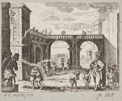 插图 til Adam Olearius，"Persianischer Rosenthal von einem Sinnreichen Poeten Schich Saadi[......]"，石勒苏益格，1660 年 作者 J穆勒