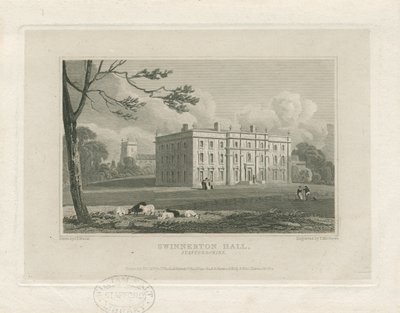 Swynnerton Hall：版画，nd [c 1821]（印刷） 作者 约翰·普雷斯顿·尼尔