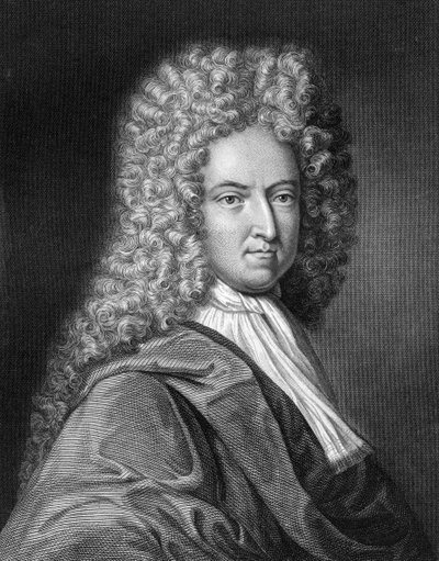 丹尼尔·笛福（Daniel Defoe），英国作家和新闻工作者，1836年。 作者 汤姆森