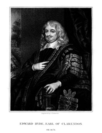 爱德华·海德（Edward Hyde），英国历史学家和政治家，克拉伦登第一伯爵，1824年。 作者 汤姆森