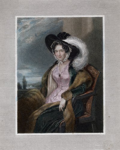 玛丽-伊丽莎白，克利福德的男爵夫人"，1828年。 作者 赖特