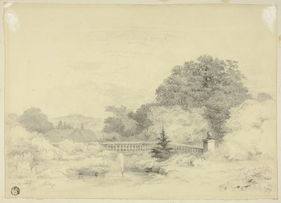 栏杆和喷泉，圣安妮希思 作者 贾比斯·布莱（Jabez Bligh）