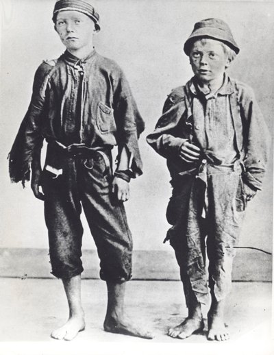 纽约市街头的阿拉伯人，约1900年（黑白照片）。 作者 雅各布·奥古斯特·里斯