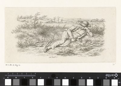 风景中的卧人
研究版画作品 / Etudes gravées（系列名称） 作者 雅各布·恩斯特·马库斯