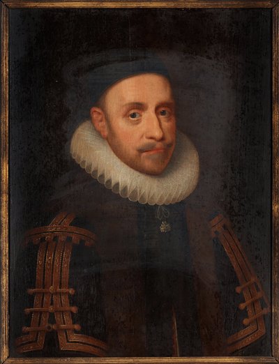 古斯塔夫二世-阿道夫-德-绥德（1594-1632 年） - 雅各布-霍夫纳格尔（1575-1630 年）的绘画，木板上的水彩（65x48 厘米） 作者 雅各布·霍夫纳格尔