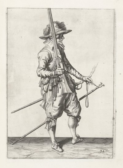 火枪手，c.1600 作者 Jacob II de Gheyn
