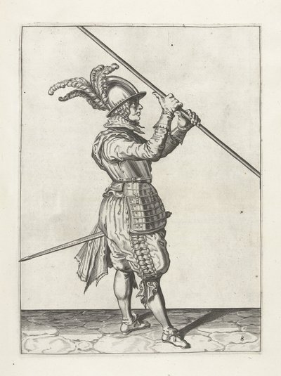 长矛的士兵，c.1600 作者 Jacob II de Gheyn