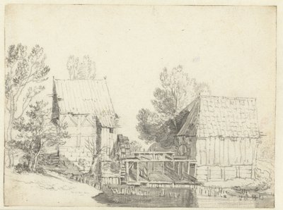 两座水磨景观 作者 Jacob Isaacksz van Ruisdael (学校)
