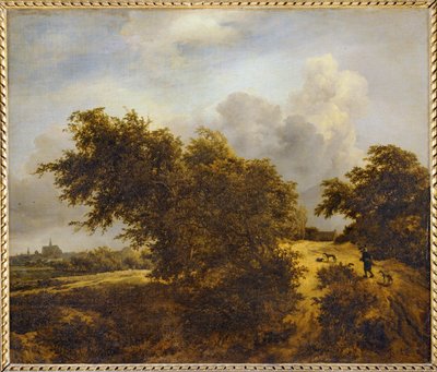 哈勒姆（Haarlem）或勒布瓦松（Le Buisson）沙丘上的小径... 作者 雅各布·伊萨克.或艾萨克兹。范·鲁伊斯达尔