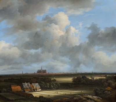 哈莱姆与漂白场的视图，c.1670-75 作者 Jacob van Ruisdael