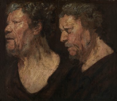 亚伯拉罕-格拉菲斯头像研究》，约 1620-21 年（纸面油画，镶板） 作者 雅各布·乔丹斯