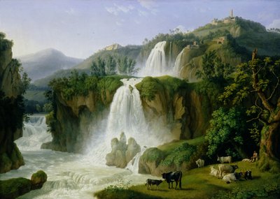 蒂沃利瀑布，1785年 作者 Jacob Philippe Hackert