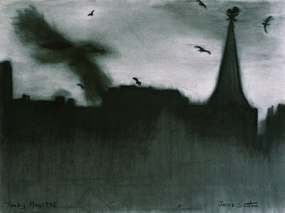 滕比，1994年（木炭纸上） 作者 雅各布·萨顿