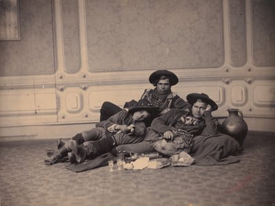 牧羊人Pifferari与点心，约1864年。 作者 雅各布·沃特利