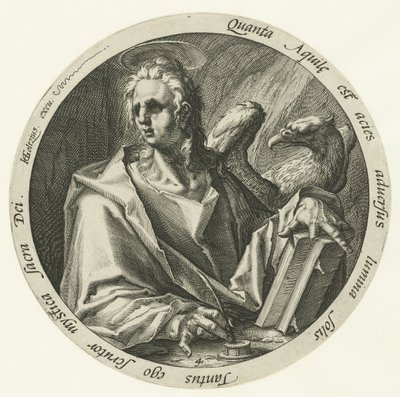 传道人约翰
四福音书（系列名称） 作者 Jacob de Gheyn (II)（归属于）