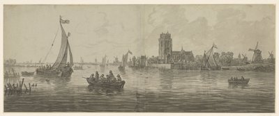 从西南方向看多德雷赫特 作者 Jan van Goyen（可能）