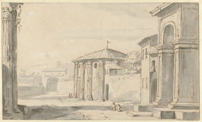 罗马景观 作者 Bartholomeus Breenbergh（拒绝归属）