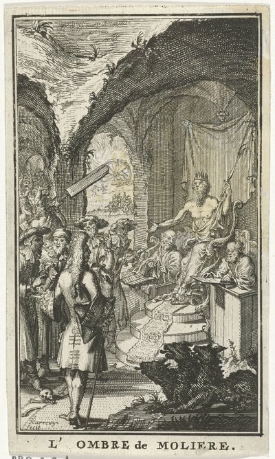 冥王星法官面前的莫里哀
L