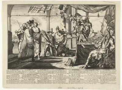 1687 年关于法律界从人类争论中获利的漫画
Interest des s