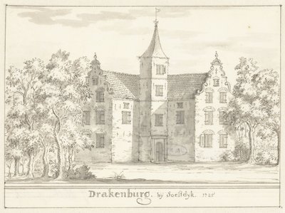 Soestdijk 附近的 Drakenburg 城堡 作者 雅各布斯·斯特林格夫