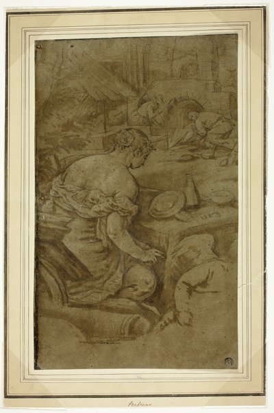火之寓言（火神锻炉中的维纳斯） 作者 哈科波·巴萨诺（Jacopo Bassano）
