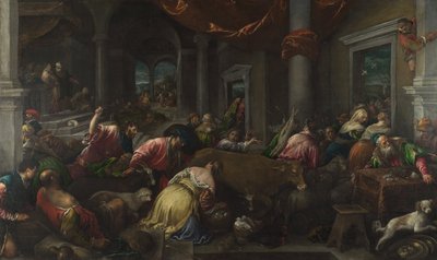 圣殿的净化c。 1580 作者 雅各布·巴萨诺·韦基奥