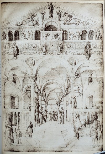 La flagellation du Christ 笔墨画 Jacopo Bellini (1400-1470) 15世纪 太阳。0,42x0,28米 巴黎，卢浮宫博物馆 作者 Jacopo Bellini