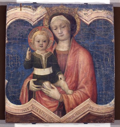 麦当娜和孩子，1448年 作者 雅各布·贝里尼（Jacopo Bellini）