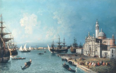 Blick über das Bacino di S.Marco; im Vordergrund S.Giorgio 作者 哈科波·马里斯基（Jacopo Marieschi）